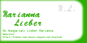 marianna lieber business card